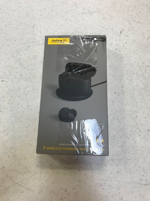 Photo 1 of Jabra Elite 85t True Wireless Bluetooth Earbuds – Advanced Noise-Cancelling Earbuds for Calls and Music with Charging Case and 2 Wireless Charging Pads - Grey