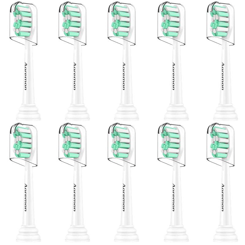 Photo 1 of Aoremon Replacement Toothbrush Heads for Philips Sonicare Snap-on Electric Brush Handles HX9023/65 , 10 Pack
