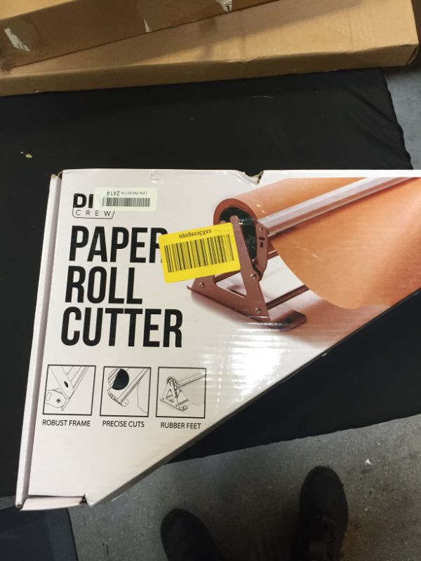 Photo 2 of Paper Roll Cutter - Butcher Paper Dispenser - Heavy Duty 24 Inch Paper Roll Holder and Cutter - Sturdy Construction