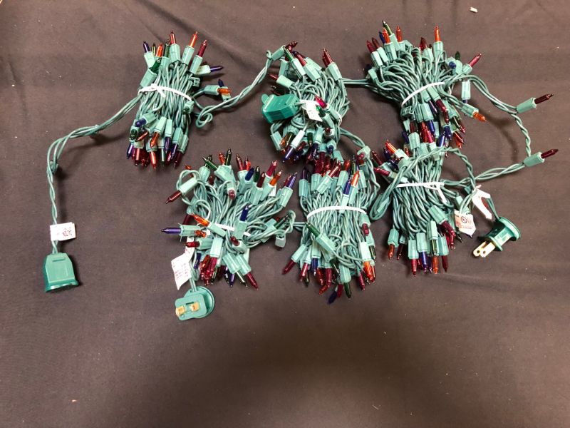 Photo 2 of 300 Count Christmas Lights Multi Color Green Wire String Light Set for Christmas Decorations----DAMAGE PACKAGE