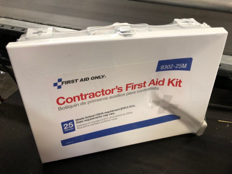 Photo 3 of First Aid Only First Aid Kit,Metal,179 Pieces---factory sealed dented box