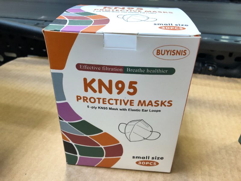 Photo 3 of BUYISNIS KN95 -Disposable Face Mask Cover For Kids 30pcS