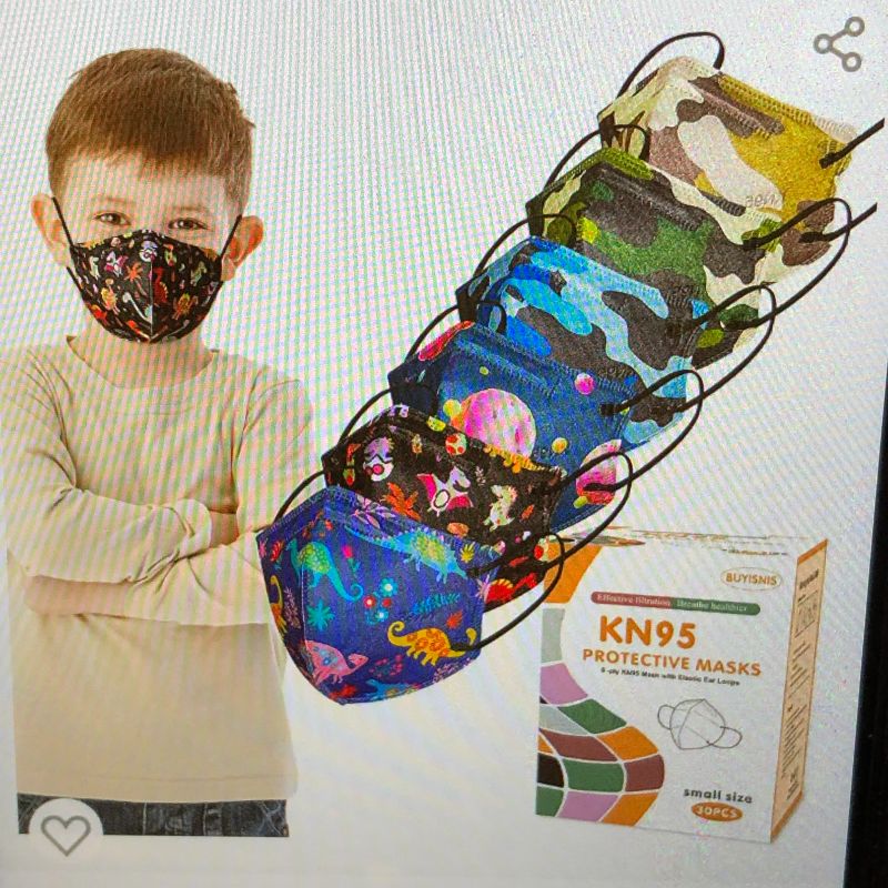 Photo 1 of BUYISNIS KN95 -Disposable Face Mask Cover For Kids 30pcS