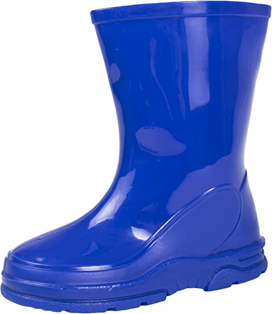 Photo 1 of Blue Wellington Boots Kids Rain Shoes--Size 11