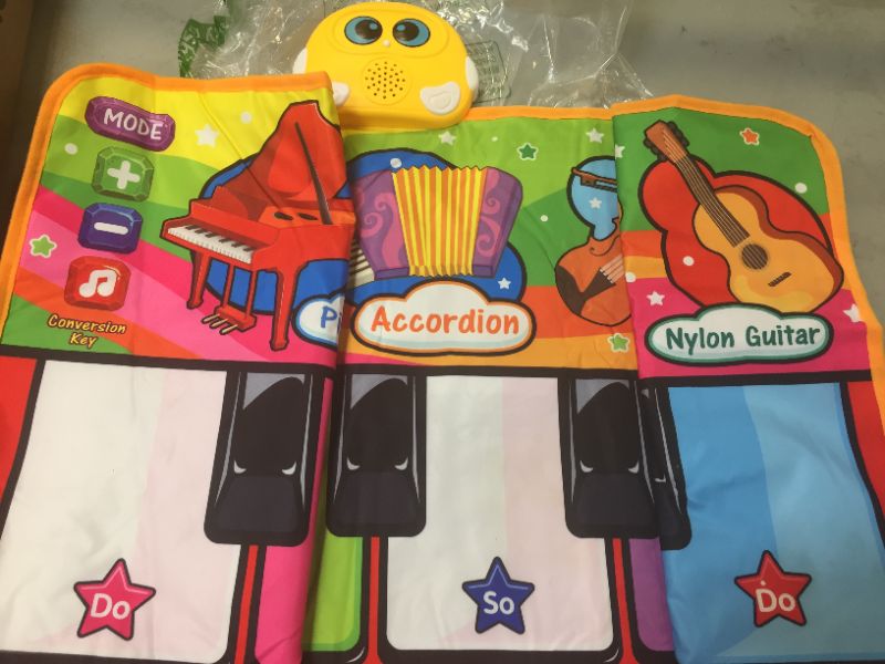 Photo 2 of Musical Mats for Kids Music Toys Baby Piano Keyboard Mat Touch Music Blanket Early Education Toys Gifts for 1 2 3 4 Year Old Girls Boys