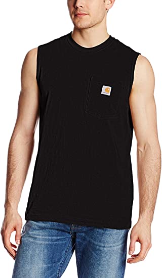 Photo 1 of Carhartt Men's Midweight Sleeveless Pocket Workwear Shirt--Size 3XL