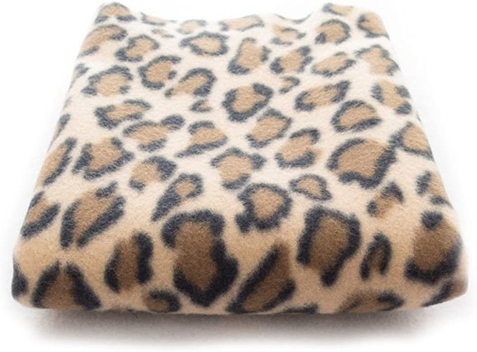 Photo 1 of 50"X60" Super Soft Leopard Brown Print Fleece Light Weight Blanket Couch/Sofa/Travel Throw