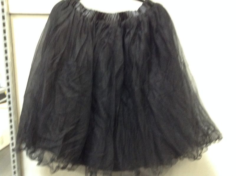 Photo 2 of Adult Tutu Skirt, Classic Elastic  Tutu for Women and Teens - Black--Size L