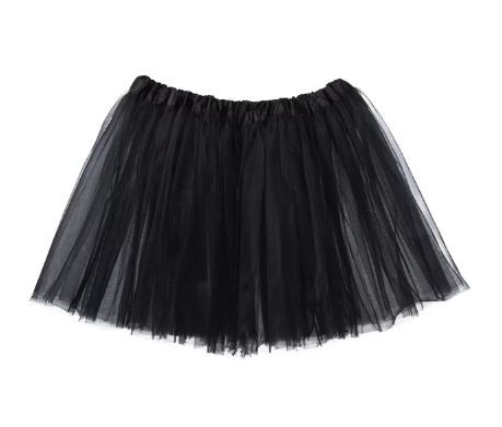 Photo 1 of Adult Tutu Skirt, Classic Elastic  Tutu for Women and Teens - Black--Size L