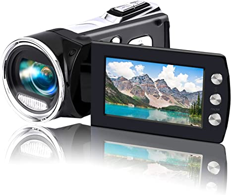 Photo 1 of Video Camera Camcorder Full HD 1080P 30FPS 24.0MP Vlogging Camera for YouTube TikTok 2.8 Inch 270 Degree Rotation Screen Digital Video Camera Recorder Camcorders for Kids Teens Beginners