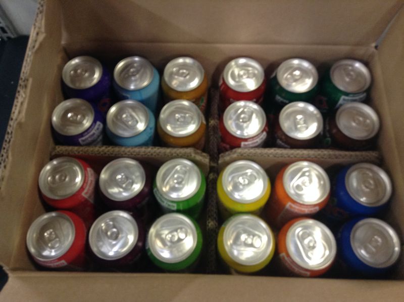 Photo 2 of Zevia Zero Calorie Soda, Rainbow Variety Pack, Naturally Sweetened Soda, (24) 12 Ounce Cans; Cola, Ginger Root Beer, Cream Soda, Black Cherry, Dr. Zevia, Orange, Grape, and More Sugar Free Favorites---Exp date 04-2023  to 09-2023