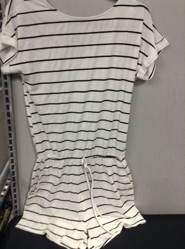 Photo 1 of ANRABESS Women's Summer Short Sleeve Striped Jumpsuit Rompers with Pockets Short Pant Rompers Pajamas Loungewear---Size  M