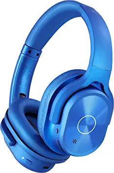 Photo 1 of Zihnic Active Noise Cancelling Headphones, 40H Playtime Wireless Bluetooth Headset with Deep Bass Hi-Fi Stereo Sound,Over-Ear Headphone,Comfortable Earpads for Travel/Home/Office (Blue)
