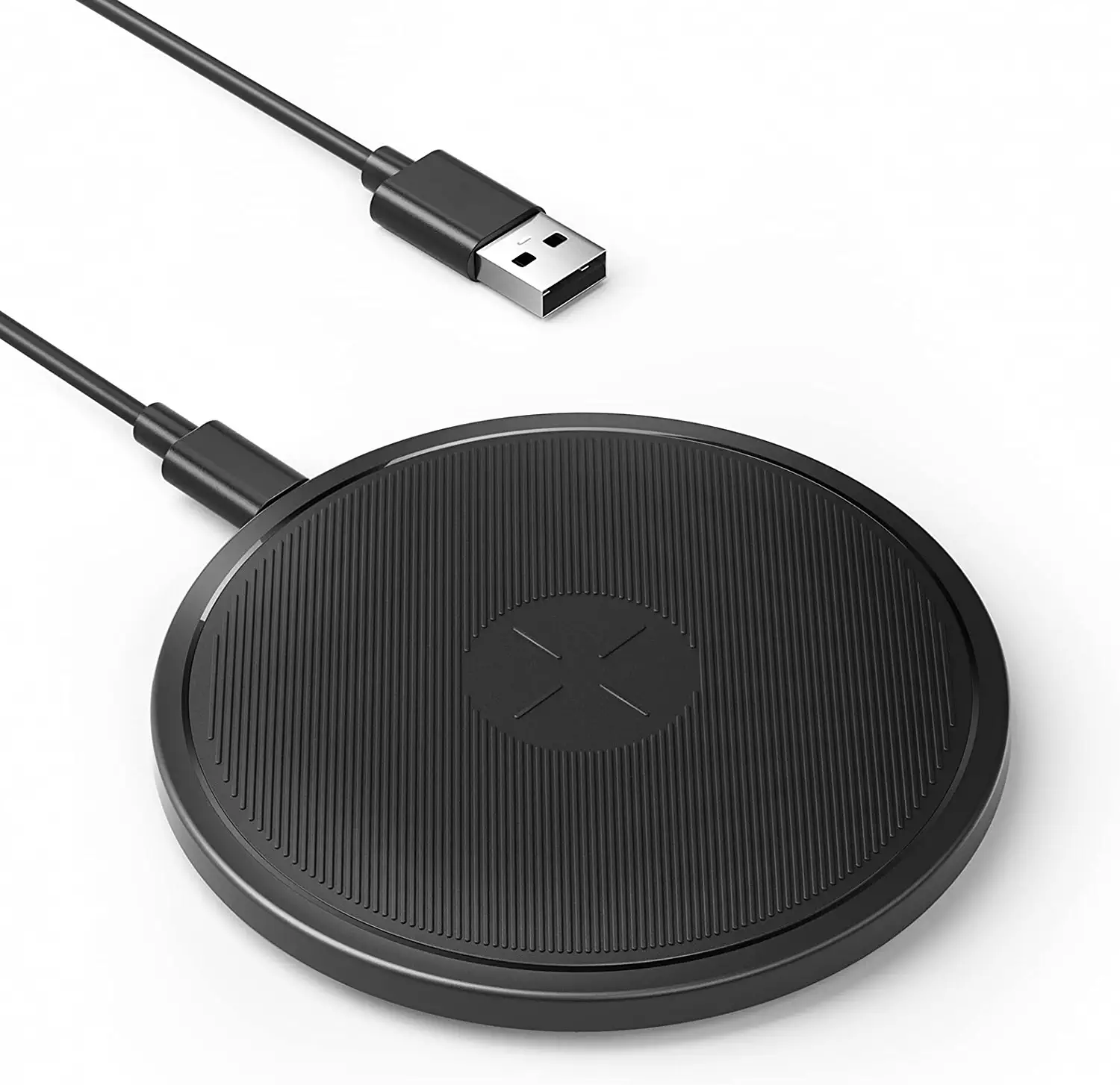 Photo 1 of EarFun 15W Wireless Charger, Qi-Certified 15W Max Fast Wireless Charging Pad Compatible with iPhone 13/13 mini/13Pro Max/12/11 Pro Max, Samsung Galaxy S10/S10E/Note 10, AirPods Pro (No AC Adapter)
