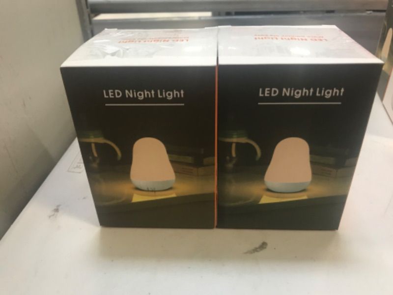 Photo 4 of Luposwiten Night Light for Kids with Touch Sensor Control and Color Changing Mode | Night Lights for Kids Room with 1 Hour Timer Up to 80H, White 2 pack 
