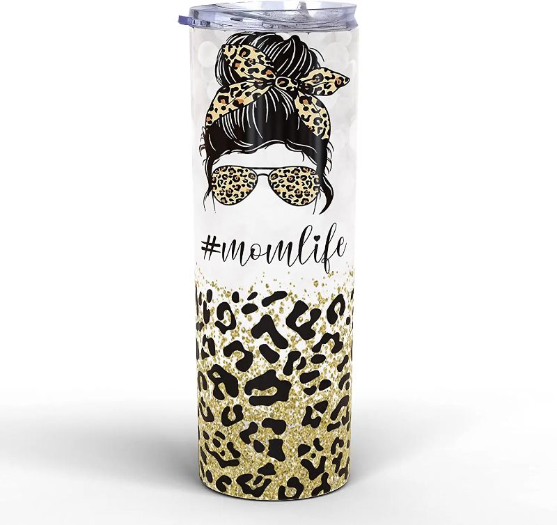 Photo 1 of Mom Life Tumbler, Mom Cups Tumbler, Mama Cup, Mom Tumbler, Cheetah Print Tumbler, Leopard Print Gifts for Women, Christmas Birthday Gifts for Mom from Daughter Son, Leopard Print Tumbler 20Oz