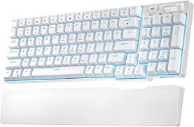 Photo 1 of RK ROYAL KLUDGE RK96 90% Triple Mode BT5.0/2.4G/USB-C Hot Swappable Mechanical Keyboard with Magnetic Hand Rest, 96 Keys Wireless Bluetooth Gaming Keyboard with Software, Blue Backlight, Brown Switch