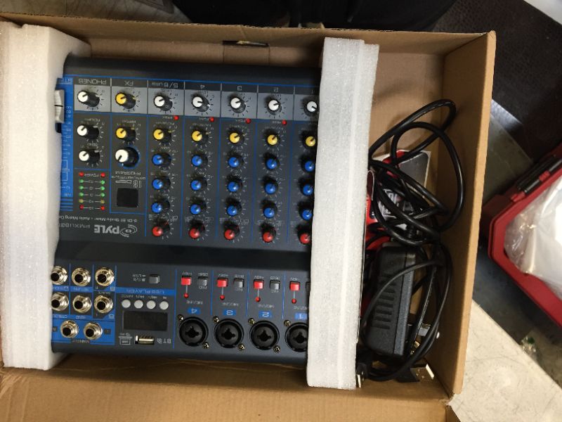 Photo 2 of Pyle Professional Audio Mixer Sound Board Console - Desk System Interface with 6 Channel