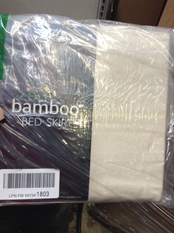 Photo 2 of Zen Bamboo Ultra Soft Bed Skirt - Premium QUEEN 