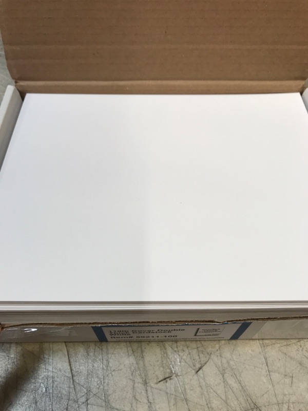 Photo 2 of 110lb Cover Ultra Heavyweight Double Thick Cardstock - Bright White - 8.5" x 11" - For Inkjet/Laser Printers (100 Sheets)