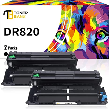 Photo 1 of Toner Bank Compatible Drum Unit Replacement for Brother DR820 DR-820 DR 820 for Brother MFC-L5850DW HL-L6200DW HLL6200DW L6200DW MFC-L5900DW MFC-L5700DW HL-L5200DW L5200DWT Printer Drum Unit 2PK