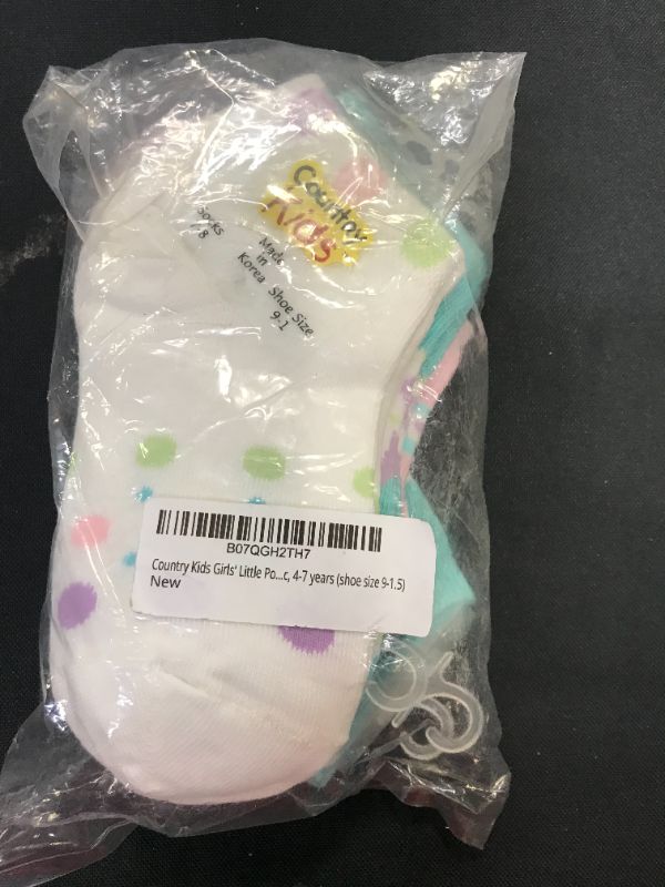 Photo 1 of Country Kids girls Polka Dot Sneaker Liner Socks Low Cut No Show, Pack of 6