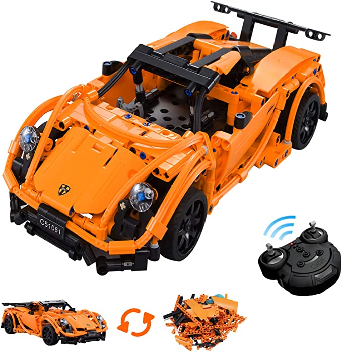 Photo 1 of Car Model Building Kit, Stem Toy Car Remote Control Model Race Car with V8 Engine , an Authentic Supercar (421 Pcs