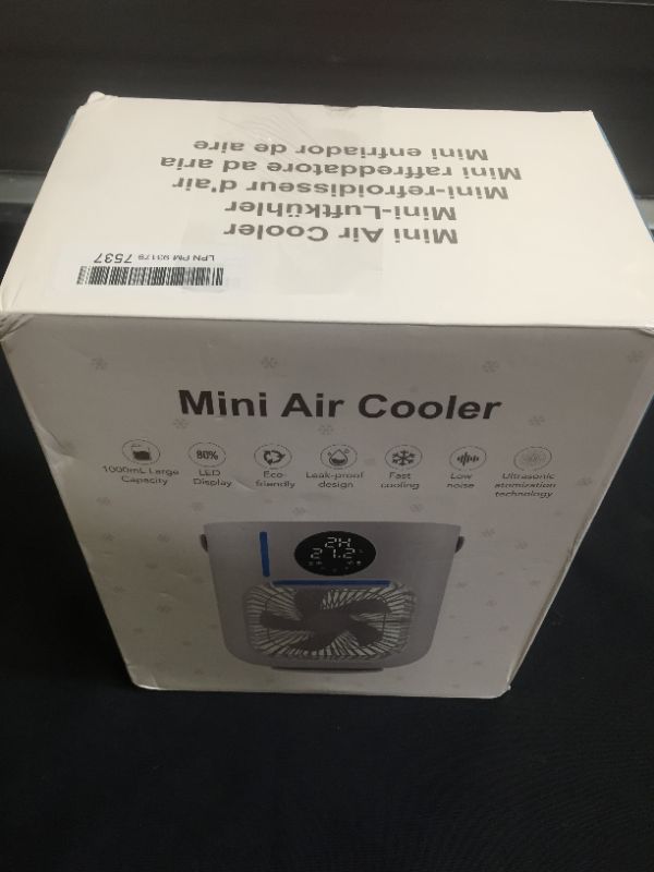 Photo 3 of Air Cooler Fan Portable Air Conditioners Fan 2022 LCD Touch Screen Evaporative Air Cooler Portable Air Cooler for Bedroom, Office, Living Room,Classroom & More, for Summer Days & Nights
