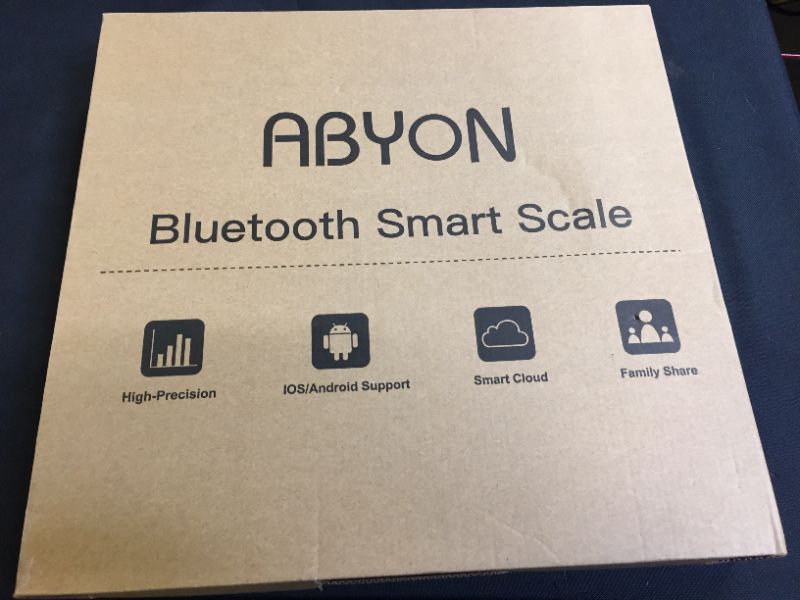 Photo 3 of ABYON Bluetooth Smart Bathroom Scales for Body Weight Digital Body Fat Scale,Auto Monitor Body Weight,Fat,BMI,Water, BMR, Muscle Mass with Smartphone APP,Fitness Health Scale
