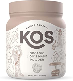 Photo 1 of KOS Organic Lions Mane Powder - Lion's Mane Mushroom Powder - Natural Nootropic, Supports Memory & Focus, Immunity Booster - Potent Mushroom Supplement - 12.84 oz.
EXP JUNE 2023