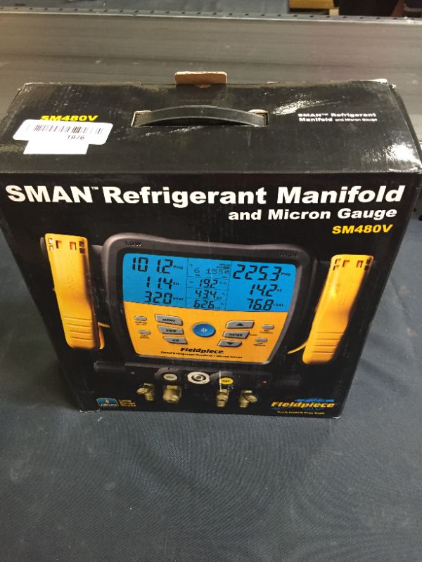 Photo 2 of Fieldpiece SM480V SMAN Digital Manifold Wireless Data Logging
