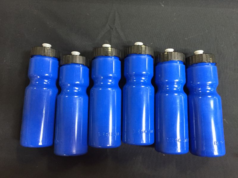 Photo 1 of 50 Strong Sports Squeeze Water Bottles - Set of 6 - Team Pack – 22 oz. BPA Free Bottle Easy Open Push/Pull Cap – Made in USA - Multiple Colors Available