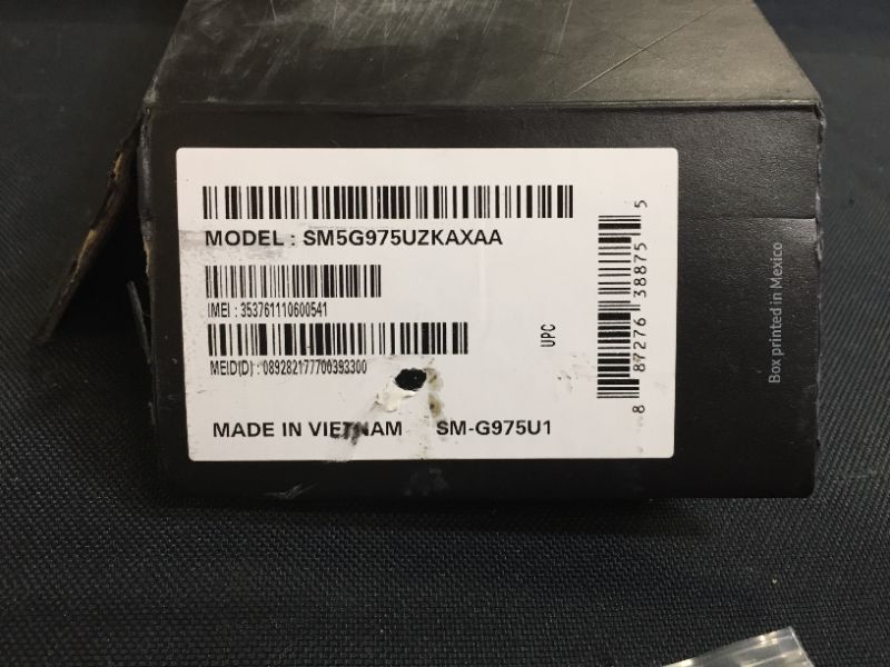 Photo 5 of Samsung Galaxy S10+, 128GB, Ceramic Black - Unlocked (Renewed Premium)
(MISSING CHARGER BLOCK, MISSING PIECE OF BOX, DAMAGES TO BOX)