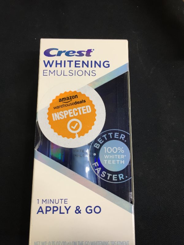Photo 2 of Crest Whitening Emulsions On-the-Go Leave-On Teeth Whitening Gel Pen, 0.35 Oz (10 G)

