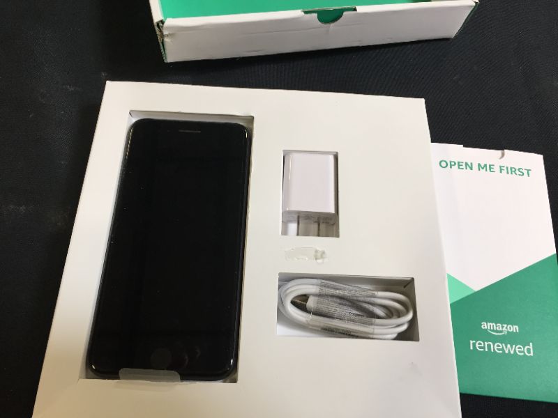 Photo 3 of Apple iPhone 8 Plus, 64GB, Space Gray - GSM Unlocked (Premium Refurbished) (ITEM WAS FACTORY SEALED, BUT OPENED FOR PICTURES, BOX IS HEAVILY DAMAGED)