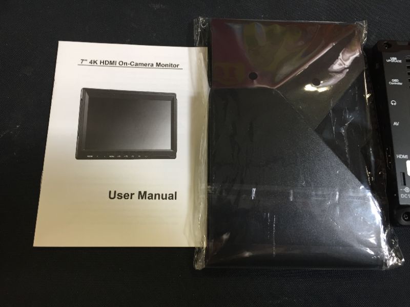 Photo 2 of FEELWORLD FW759 7 Inch DSLR Camera Field Monitor HD Video Assist Slim IPS 1280x800 4K HDMI 1080p with Sunshade
(PARTS ONLY , MISSING PIECES)