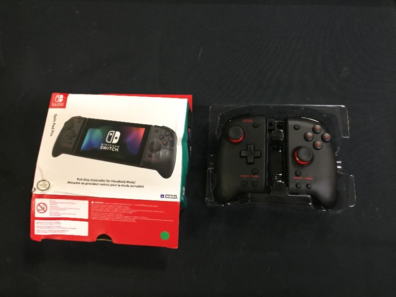 Photo 2 of Hori Nintendo Switch Split Pad Pro (Black) Ergonomic Controller for Handheld Mode - Officially Licensed By Nintendo - Nintendo Switch
