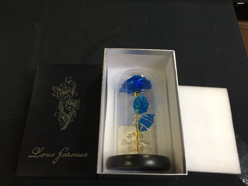 Photo 2 of Blue Colorful Artificial Flower Rose Gift