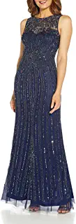 Photo 1 of Adrianna Papell Women's Beaded Gown with Mermaid Skirt SIZE 12 