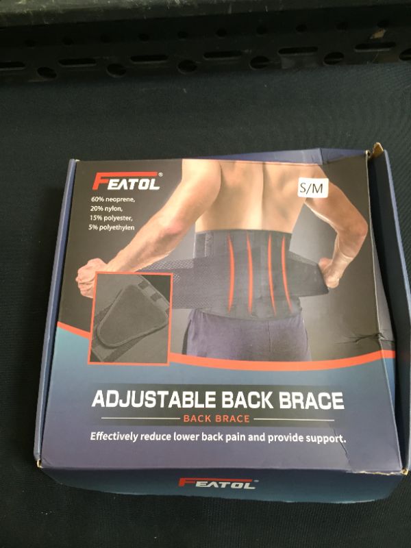 Photo 2 of FEATOL Back Brace for Lower Back Pain S/M