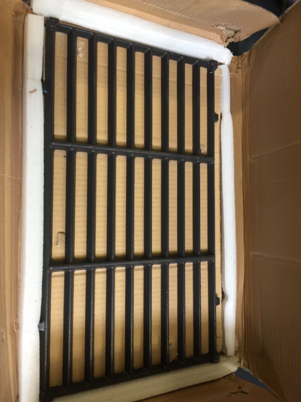 Photo 1 of BoyoTec 7637 Replacement Grill Grates for Spirit 200 Series Gas Grills, Cast Iron Grill Grates for Weber Spirit E-210, E-220, Spirit S-210, S-220 (17.5 x 10.2), 2 Grates/Set
