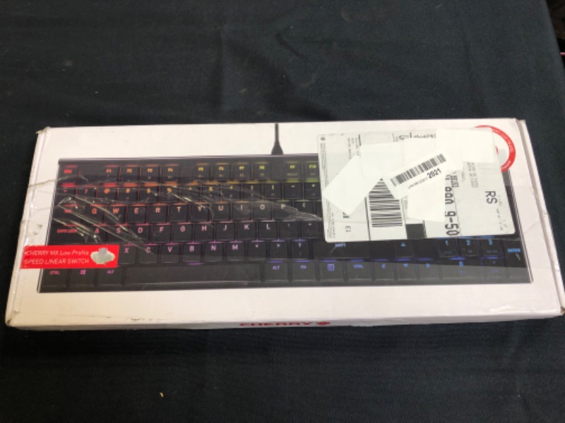 Photo 2 of CHERRY MX 10.0N RGB Mechanical Keyboard with CHERRY MX Low Profile Speed switches, Aluminum housing, Premium Keyboard for Gaming and Work. G8A-25010LVBUS-2
