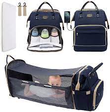 Photo 1 of  Adebo Diaper Bag Backpack with Fodable baby Crib| 3 in 1 upgraded  muti-functional Mommy Bag with Changing Station