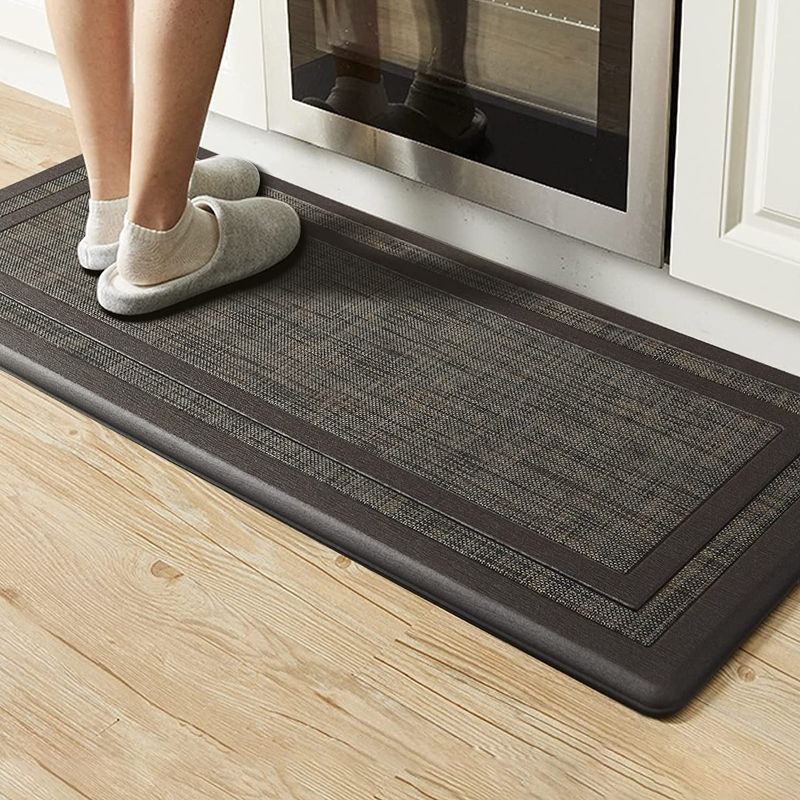 Photo 1 of Asvin Premium Kitchen Mat, Waterproof Anti Fatigue Kitchen Rug, Cushioned Non-Slip Textilene Surface Kitchen Floor Mat for Home, Office, Indoor, 17"x39"