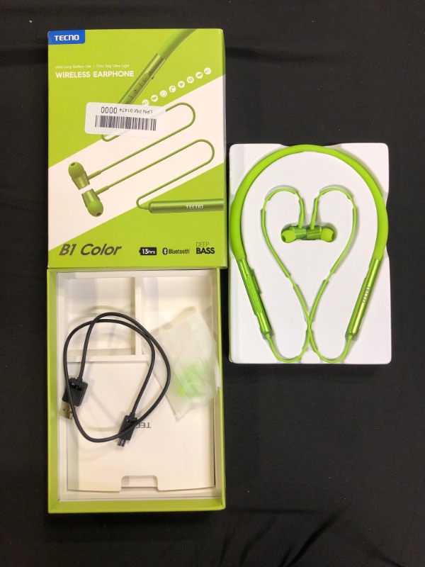 Photo 2 of TECNO Magnetic Wireless Bluetooth Headphones, Bluetooth Earbuds Neckband with Microphone, Bluetooth 5.2 Wireless Earphones with Mic for Workout Running, Green
