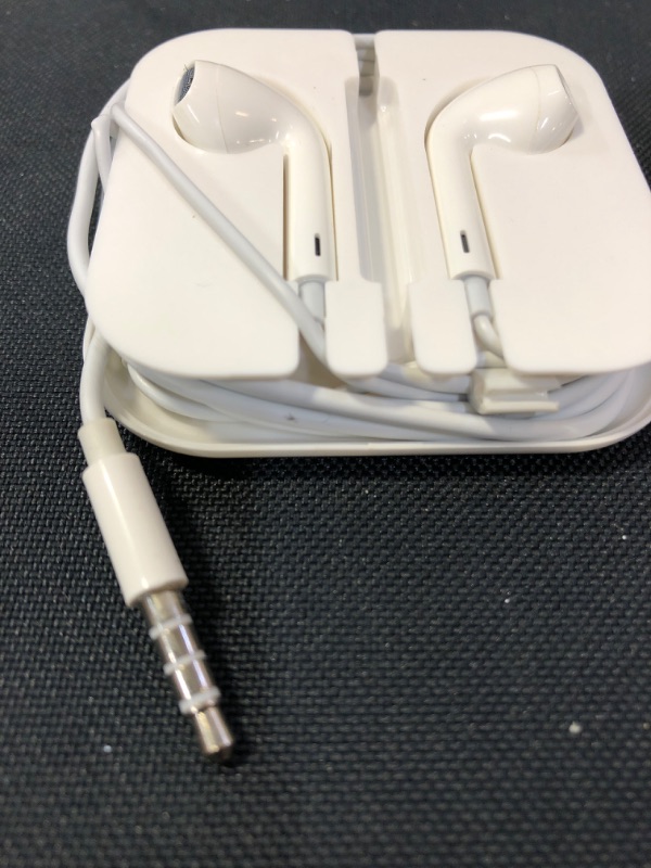 Photo 3 of 2 Pack Apple Earbuds [Apple MFi Certified] Headphones Earphones with 3.5mm Wired in Ear Headphone Plug(Built-in Microphone & Volume Control) -White

