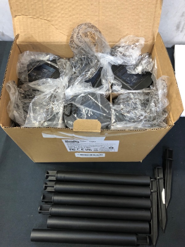 Photo 1 of 6 Pack Solar Pathway Lights Outdoor