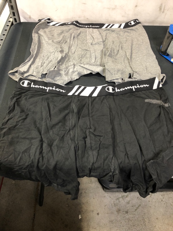 Photo 1 of Champion Men's Boxer Briefs All Day Comfort No Ride Up Double Dry X-Temp 5 Pack SIZE 2XL 