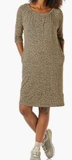 Photo 1 of Amazon Essentials Women's Gathered Neckline Maternity Dress
size xs