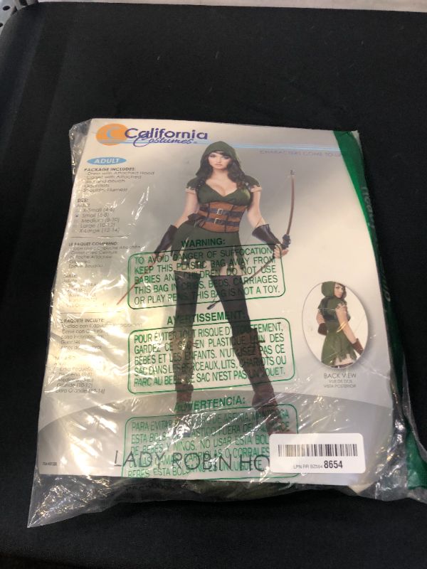 Photo 2 of California Costumes Women's Lady Robin Hood SMALL 